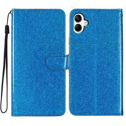 For Samsung Galaxy A06 Wallet Case Glitter Anti-Scratch Leather Phone Cover Stand