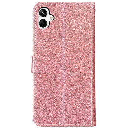 For Samsung Galaxy A06 Wallet Case Glitter Anti-Scratch Leather Phone Cover Stand