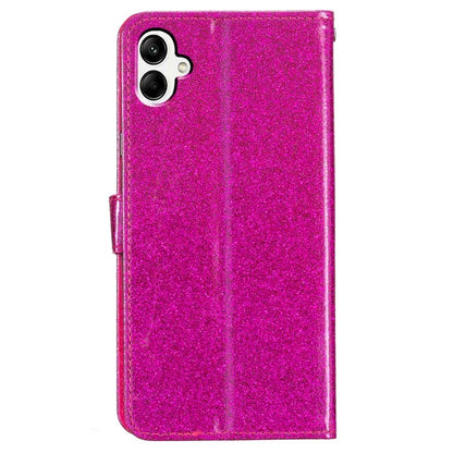 For Samsung Galaxy A06 Wallet Case Glitter Anti-Scratch Leather Phone Cover Stand