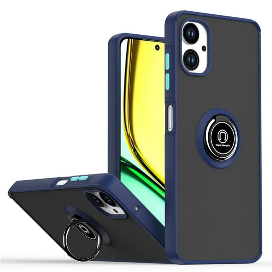 For Samsung Galaxy A06 Case Ring Holder Kickstand TPU+Acrylic Phone Cover