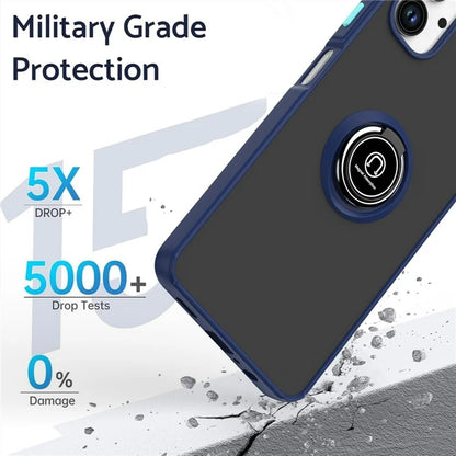 For Samsung Galaxy A06 Case Ring Holder Kickstand TPU+Acrylic Phone Cover