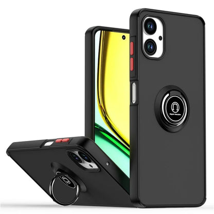 For Samsung Galaxy A06 Case Ring Holder Kickstand TPU+Acrylic Phone Cover