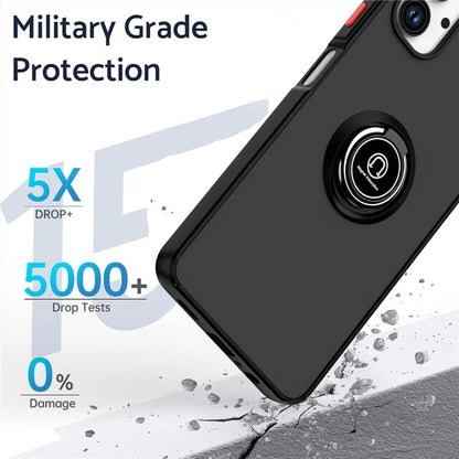 For Samsung Galaxy A06 Case Ring Holder Kickstand TPU+Acrylic Phone Cover
