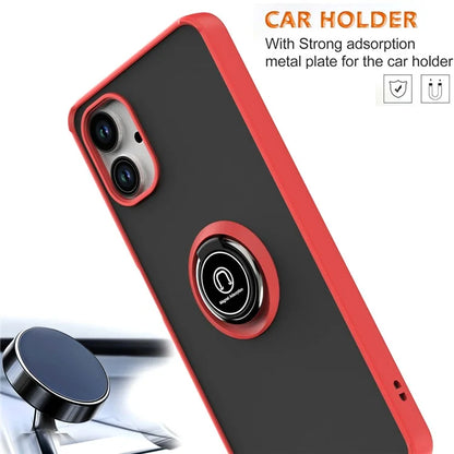 For Samsung Galaxy A06 Case Ring Holder Kickstand TPU+Acrylic Phone Cover