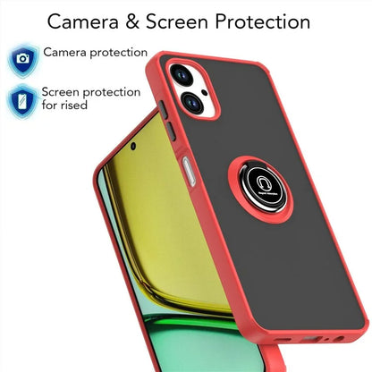 For Samsung Galaxy A06 Case Ring Holder Kickstand TPU+Acrylic Phone Cover