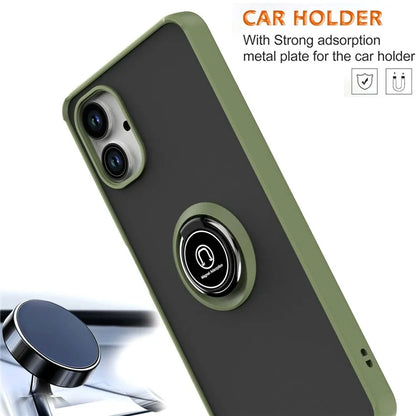 For Samsung Galaxy A06 Case Ring Holder Kickstand TPU+Acrylic Phone Cover