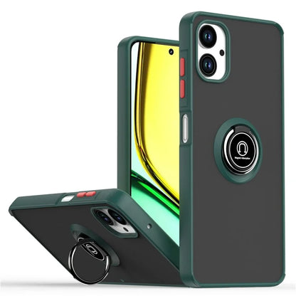 For Samsung Galaxy A06 Case Ring Holder Kickstand TPU+Acrylic Phone Cover