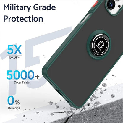 For Samsung Galaxy A06 Case Ring Holder Kickstand TPU+Acrylic Phone Cover