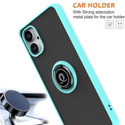 For Samsung Galaxy A06 Case Ring Holder Kickstand TPU+Acrylic Phone Cover