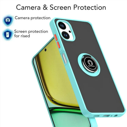 For Samsung Galaxy A06 Case Ring Holder Kickstand TPU+Acrylic Phone Cover
