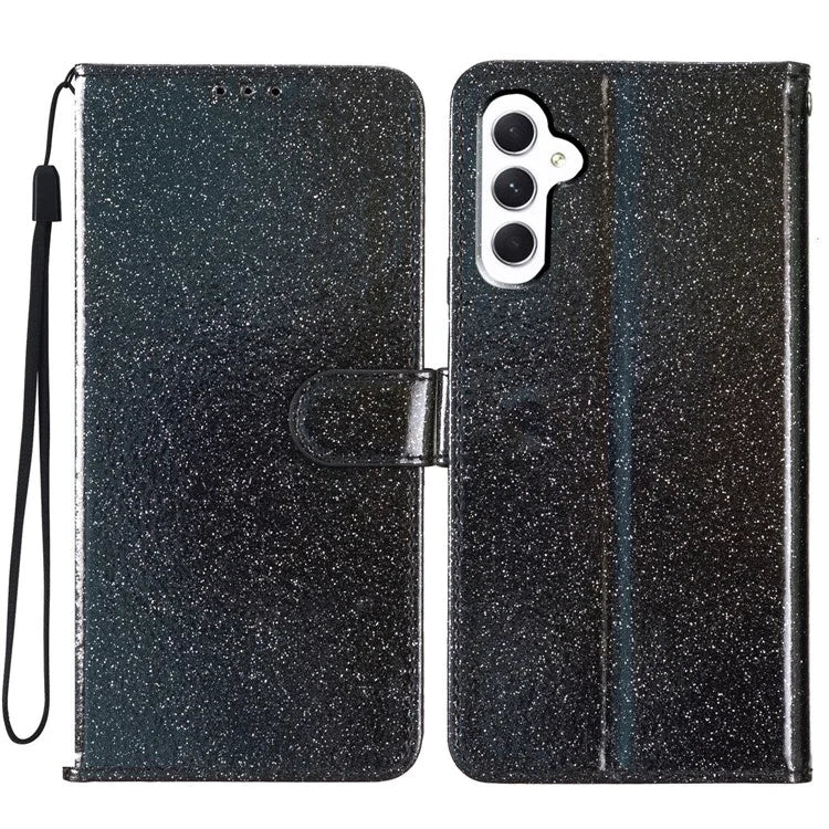 For Samsung Galaxy A16 5G Wallet Case Glitter Anti-Scratch Leather Phone Cover Stand