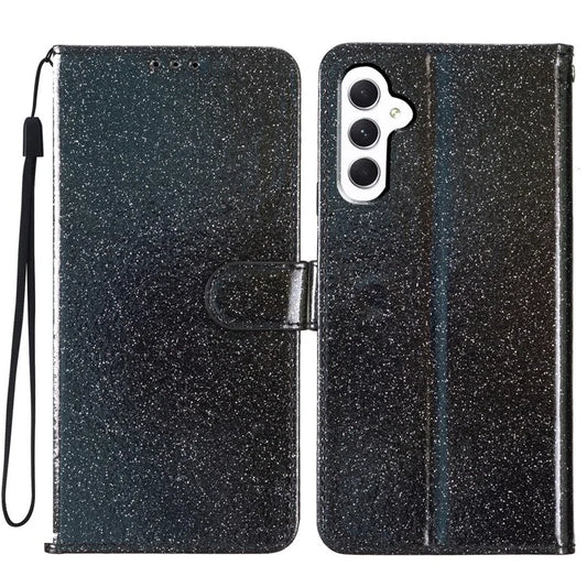 For Samsung Galaxy A16 5G Wallet Case Glitter Anti-Scratch Leather Phone Cover Stand