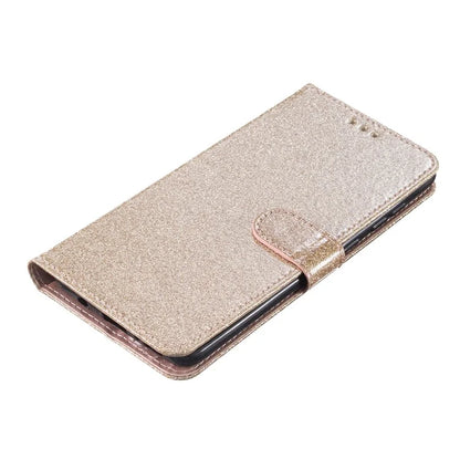 For Samsung Galaxy A16 5G Wallet Case Glitter Anti-Scratch Leather Phone Cover Stand