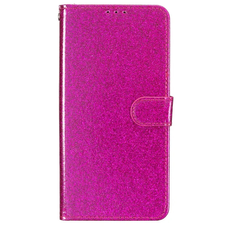 For Samsung Galaxy A16 5G Wallet Case Glitter Anti-Scratch Leather Phone Cover Stand