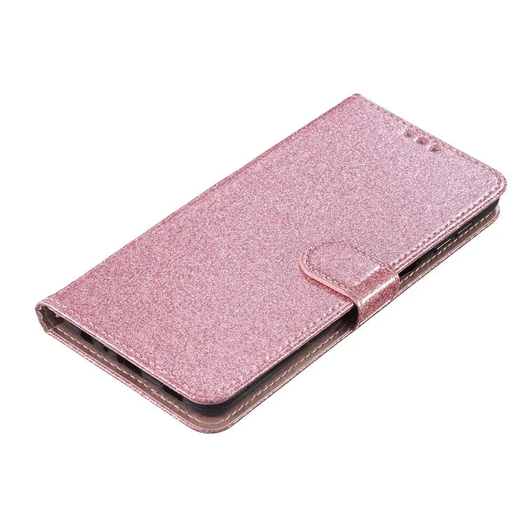 For Samsung Galaxy A16 5G Wallet Case Glitter Anti-Scratch Leather Phone Cover Stand