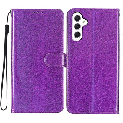 For Samsung Galaxy A16 5G Wallet Case Glitter Anti-Scratch Leather Phone Cover Stand