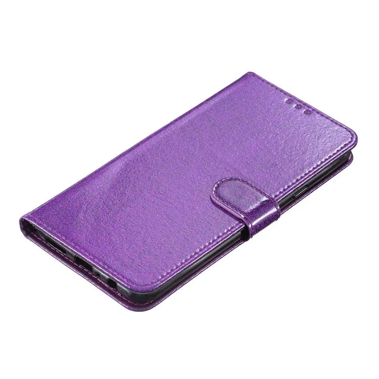 For Samsung Galaxy A16 5G Wallet Case Glitter Anti-Scratch Leather Phone Cover Stand