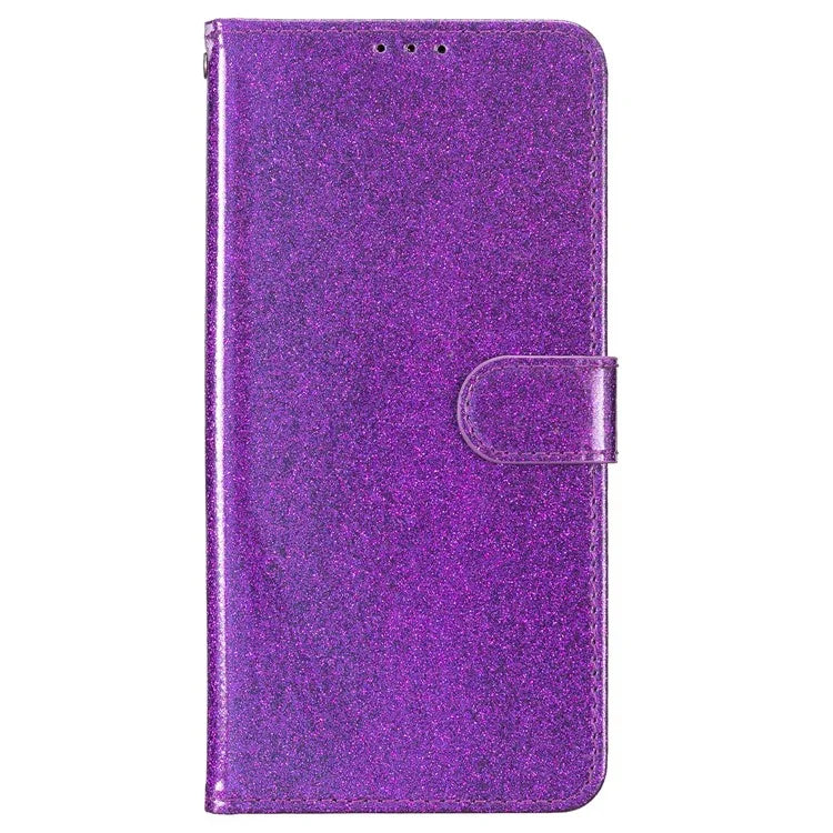 For Samsung Galaxy A16 5G Wallet Case Glitter Anti-Scratch Leather Phone Cover Stand