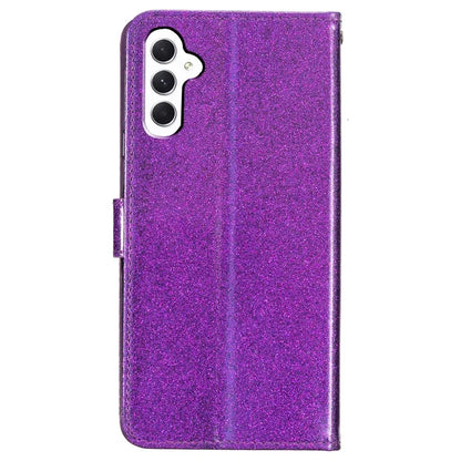 For Samsung Galaxy A16 5G Wallet Case Glitter Anti-Scratch Leather Phone Cover Stand