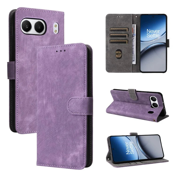 For OnePlus Nord 4 Wallet Case RFID Blocking PU Leather Cover Stand View