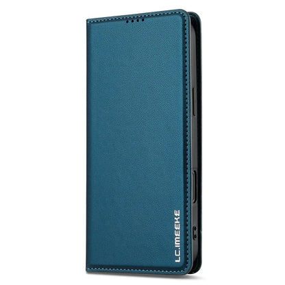 LC.IMEEKE L1 Series for iPhone 16 Case PU Leather Wallet Stand Protective Phone Cover