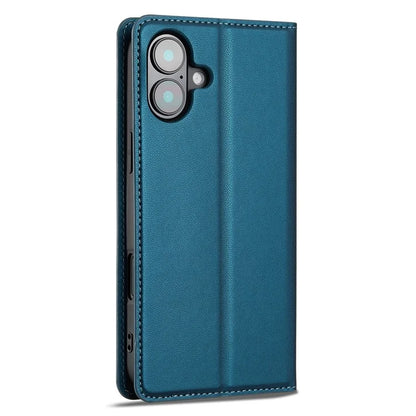 LC.IMEEKE L1 Series for iPhone 16 Case PU Leather Wallet Stand Protective Phone Cover