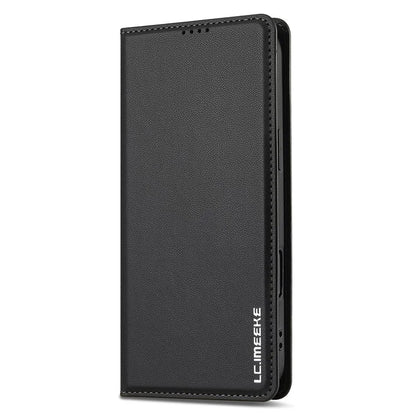 LC.IMEEKE L1 Series for iPhone 16 Case PU Leather Wallet Stand Protective Phone Cover