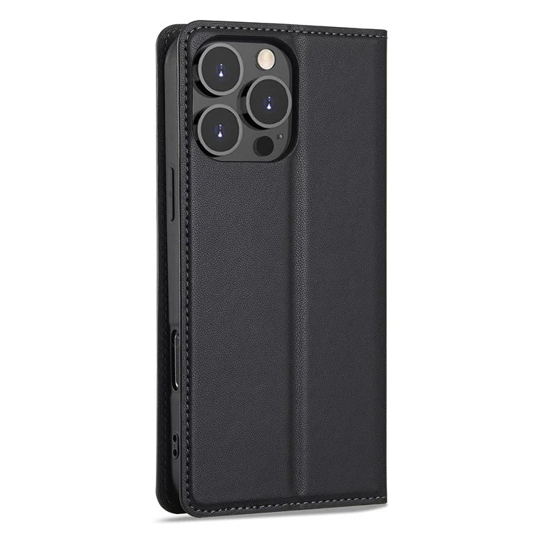 LC.IMEEKE L1 Series for iPhone 16 Pro Case PU Leather Wallet Stand Protective Phone Cover