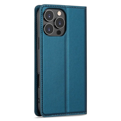 LC.IMEEKE L1 Series for iPhone 16 Pro Case PU Leather Wallet Stand Protective Phone Cover