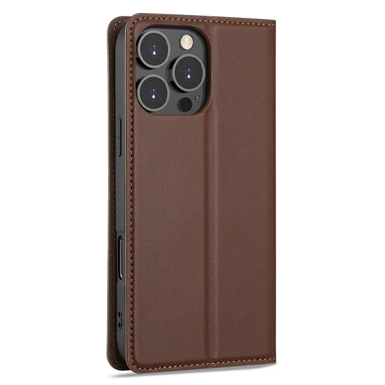 LC.IMEEKE L1 Series for iPhone 16 Pro Case PU Leather Wallet Stand Protective Phone Cover