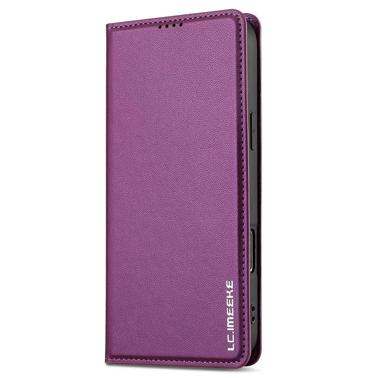 LC.IMEEKE L1 Series for iPhone 16 Pro Case PU Leather Wallet Stand Protective Phone Cover