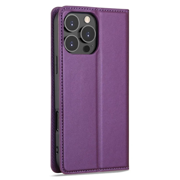 LC.IMEEKE L1 Series for iPhone 16 Pro Case PU Leather Wallet Stand Protective Phone Cover