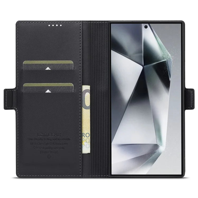 LC.IMEEKE L1 Series for Samsung Galaxy S22 Ultra 5G Case PU Leather Wallet Stand Protective Phone Cover