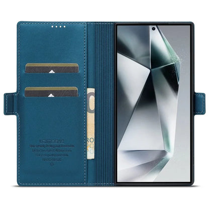 LC.IMEEKE L1 Series for Samsung Galaxy S22 Ultra 5G Case PU Leather Wallet Stand Protective Phone Cover