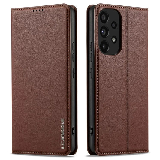 LC.IMEEKE L1 Series for Samsung Galaxy A53 5G Case PU Leather Wallet Stand Protective Phone Cover