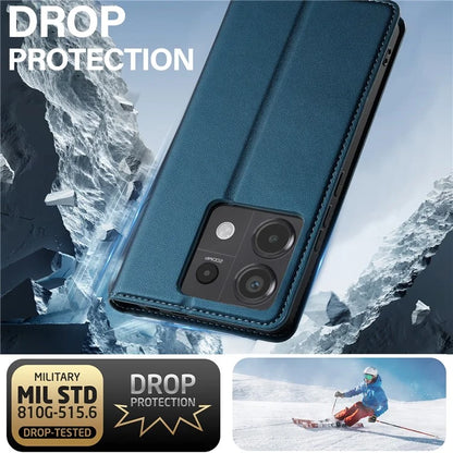 LC.IMEEKE L1 Series for Xiaomi Poco X6 5G / Redmi Note 13 Pro 5G Case PU Leather Wallet Stand Phone Cover