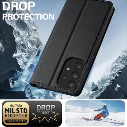 LC.IMEEKE L1 Series for Samsung Galaxy A52s 5G / A52 5G / 4G Case PU Leather Wallet Stand Phone Cover