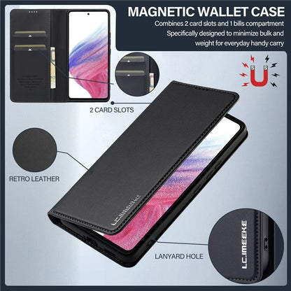 LC.IMEEKE L1 Series for Samsung Galaxy A52s 5G / A52 5G / 4G Case PU Leather Wallet Stand Phone Cover