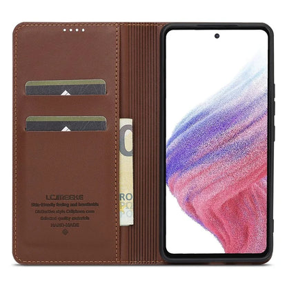 LC.IMEEKE L1 Series for Samsung Galaxy A52s 5G / A52 5G / 4G Case PU Leather Wallet Stand Phone Cover