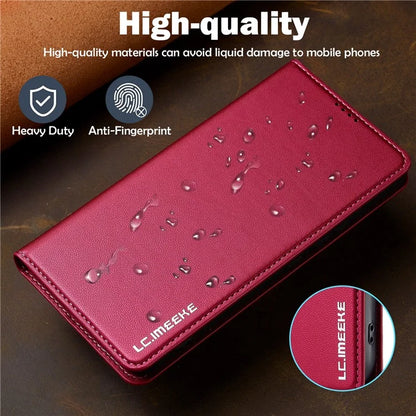 LC.IMEEKE L1 Series for Samsung Galaxy A52s 5G / A52 5G / 4G Case PU Leather Wallet Stand Phone Cover