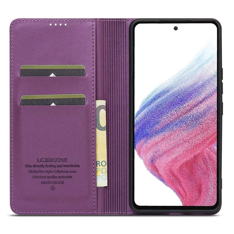 LC.IMEEKE L1 Series for Samsung Galaxy A52s 5G / A52 5G / 4G Case PU Leather Wallet Stand Phone Cover