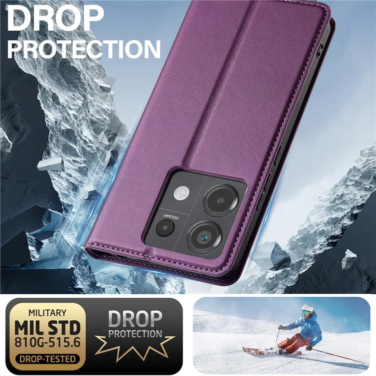LC.IMEEKE L1 Series for Xiaomi Redmi Note 13 4G Case PU Leather Wallet Stand Protective Phone Cover