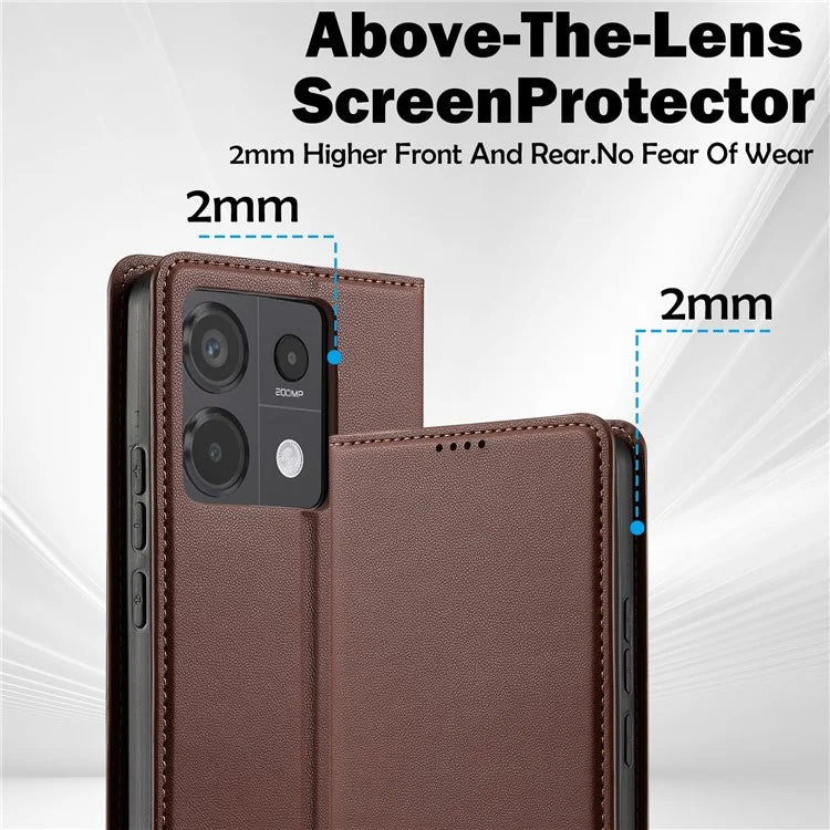LC.IMEEKE L1 Series for Xiaomi Redmi Note 13 4G Case PU Leather Wallet Stand Protective Phone Cover