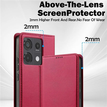 LC.IMEEKE L1 Series for Xiaomi Redmi Note 13 4G Case PU Leather Wallet Stand Protective Phone Cover