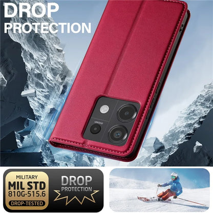 LC.IMEEKE L1 Series for Xiaomi Redmi Note 13 4G Case PU Leather Wallet Stand Protective Phone Cover