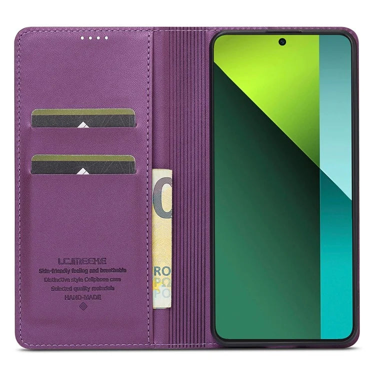 LC.IMEEKE L1 Series for Xiaomi Redmi Note 13 5G Case PU Leather Wallet Stand Protective Phone Cover