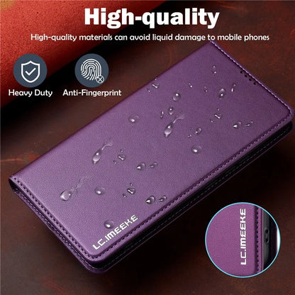LC.IMEEKE L1 Series for Xiaomi Redmi Note 13 5G Case PU Leather Wallet Stand Protective Phone Cover