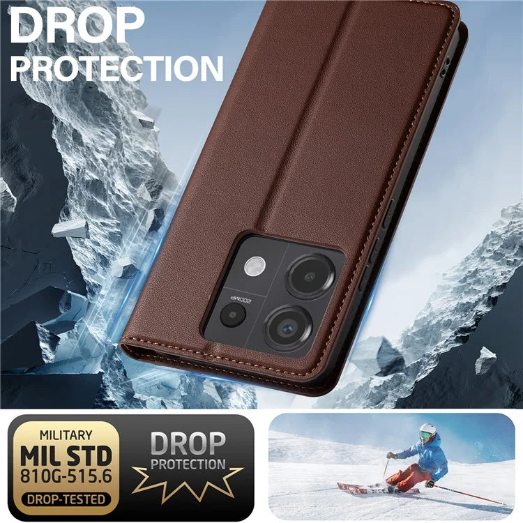 LC.IMEEKE L1 Series for Xiaomi Redmi Note 13 5G Case PU Leather Wallet Stand Protective Phone Cover