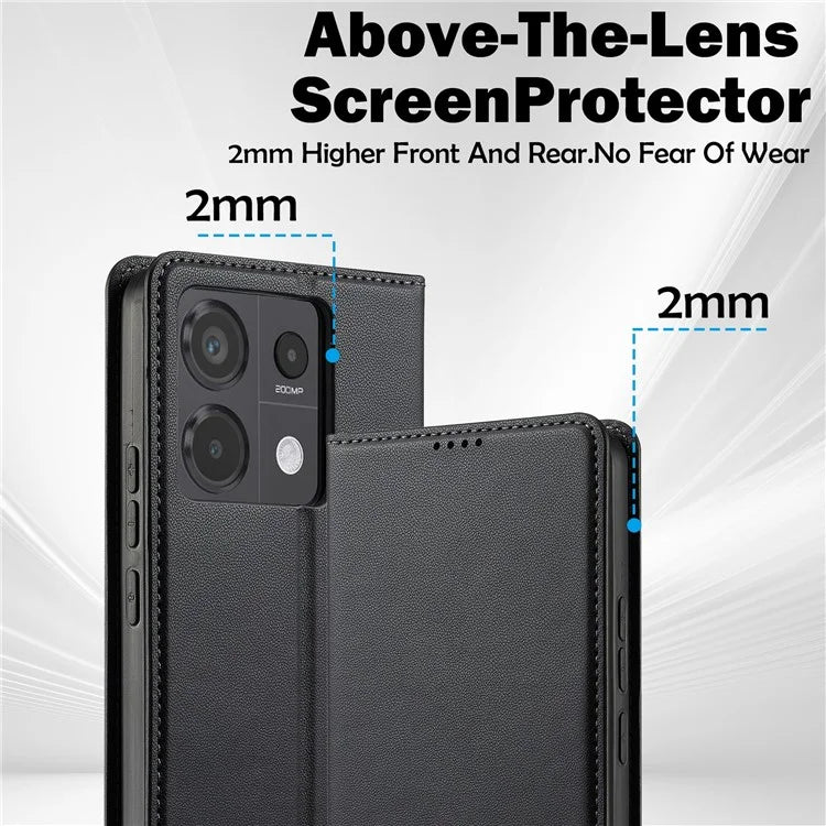 LC.IMEEKE L1 Series for Xiaomi Redmi Note 13 5G Case PU Leather Wallet Stand Protective Phone Cover
