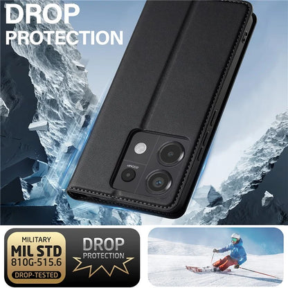 LC.IMEEKE L1 Series for Xiaomi Redmi Note 13 5G Case PU Leather Wallet Stand Protective Phone Cover